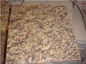 Tiger Skin Yellow Granite Slabs, Flamed Tiles