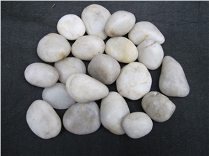White Polished Pebble Stone