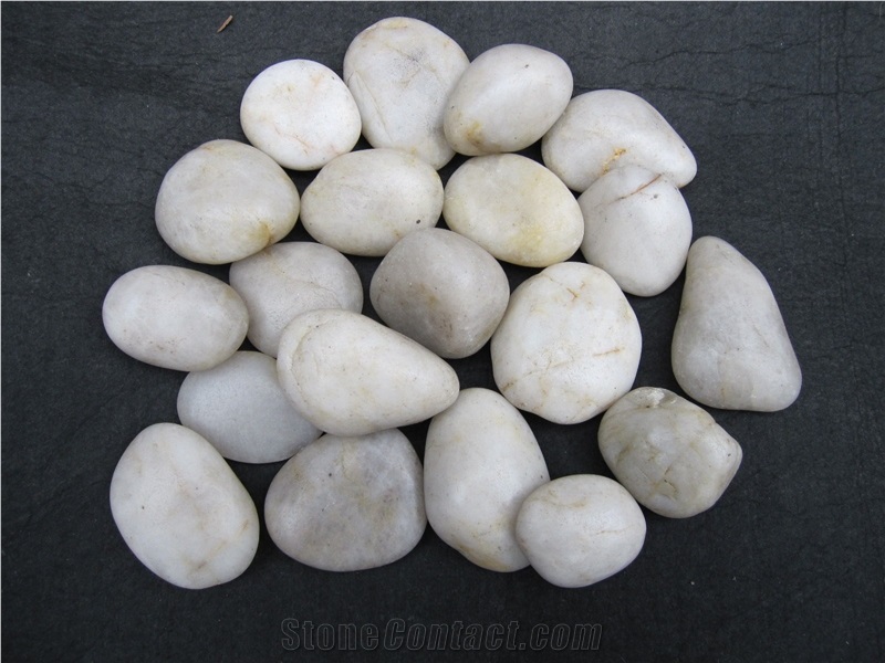 White Polished Pebble Stone