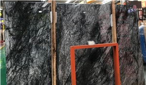 Brazil Elegant Agate Black Marble Slab Tile
