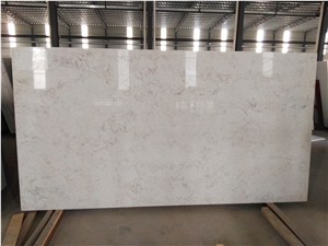 Engineered Carrara Quartz Stone Slab for Counter Top
