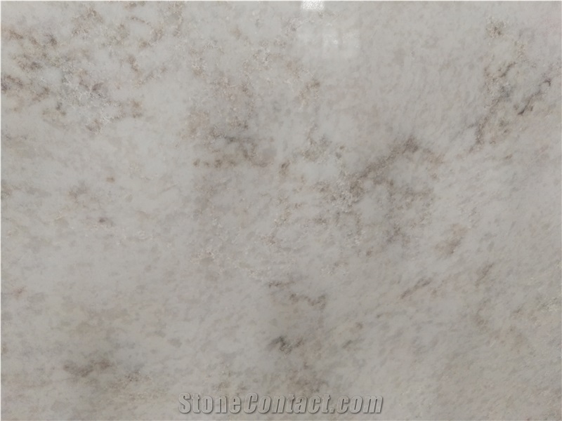 Engineered Carrara Quartz Stone Slab for Counter Top