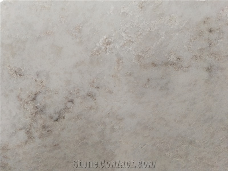 Engineered Carrara Quartz Stone Slab for Counter Top
