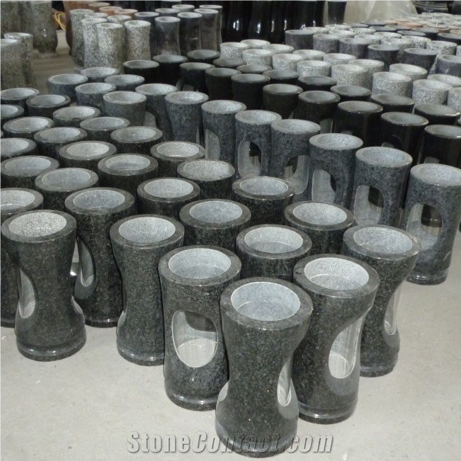 Impala Black Granite Lamps Monumental Lanterns
