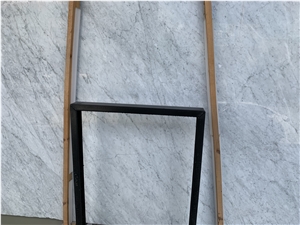 Italy Bianco Carrara White Marble Slabs Tiles Bathroom