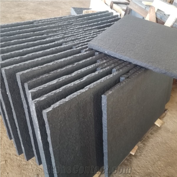 Natural Black Basalt Slabs for Landscaping Tiles