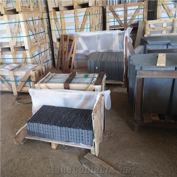 Natural Black Basalt Slabs for Landscaping Tiles