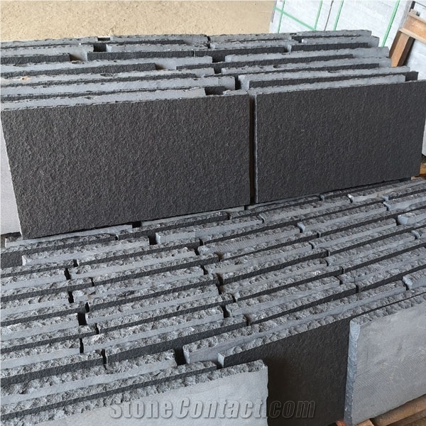 Natural Black Basalt Slabs for Landscaping Tiles