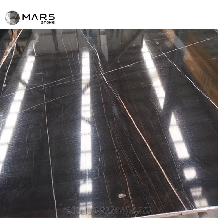 Nero Black Tunisia Noir Gris Aziza Marble Slabs