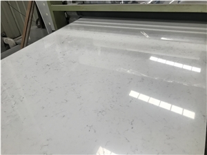 New Type Factory Price Carrara White Polished Quartz Slab New Type Factory Price Carrara White Polished Quartz Slab