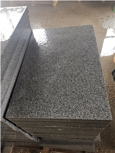 Old Quarry Dark Grey G654 Granite Flamed Tiles