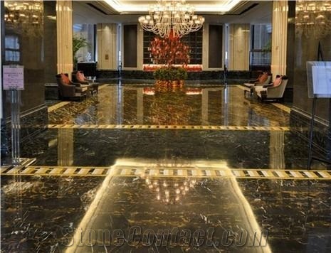 Pakistan Michelangelo Marble Brown Polished Wall