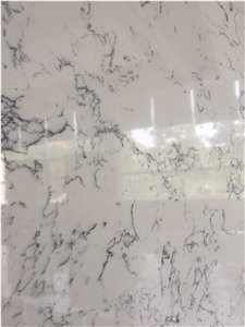 Venus Carrara Artificial Quartz Slab for Kitchen Countertop