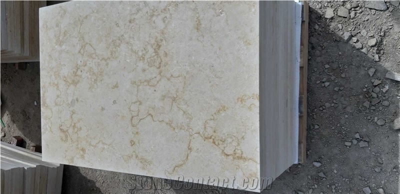 New Sunny Beige Marble Tiles, Slabs-Resha