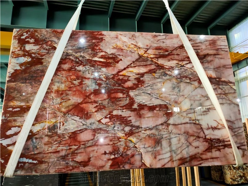 Brazil Cosmopolitan Red Quartzite Slab