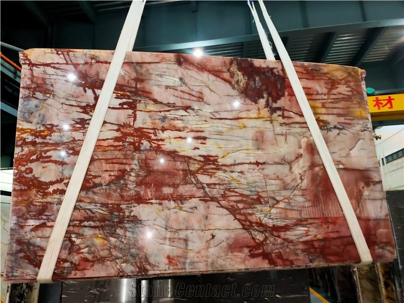 Brazil Cosmopolitan Red Quartzite Slab