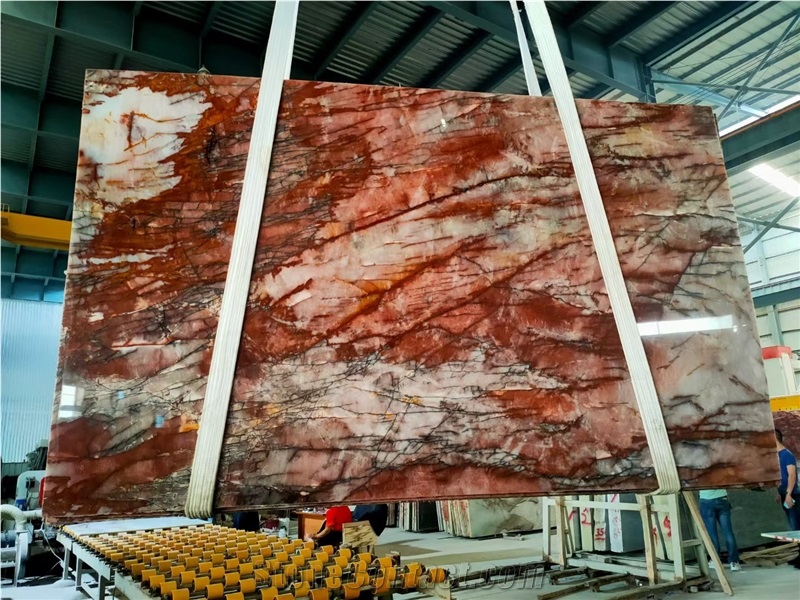 Brazil Cosmopolitan Red Quartzite Slab