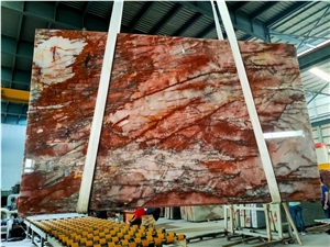 Brazil Cosmopolitan Red Quartzite Slab