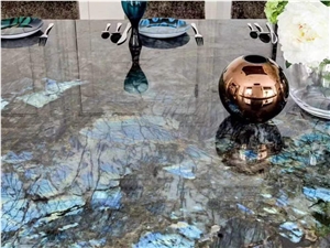 Labradorite Green Stone for Countertop