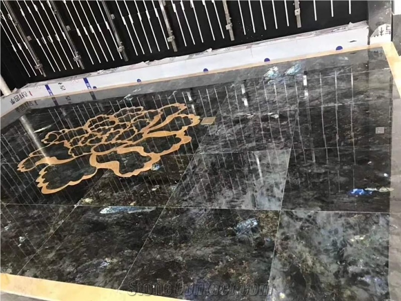 Labradorite Green Stone for Countertop