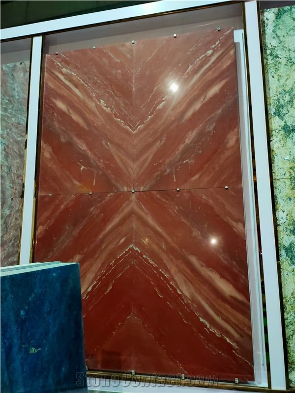 Red Jasper Quartzite Slab Bookmatch Slab