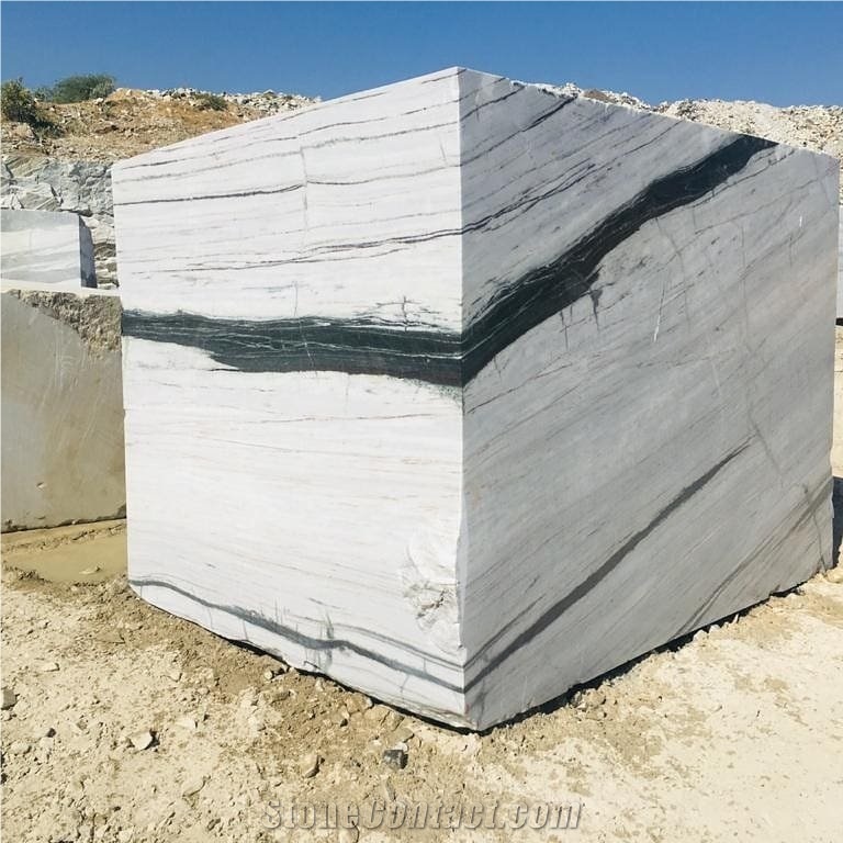 Panda White Marble Blocks