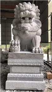 Sesame Grey Granite Stone Outdoor Garden Statues