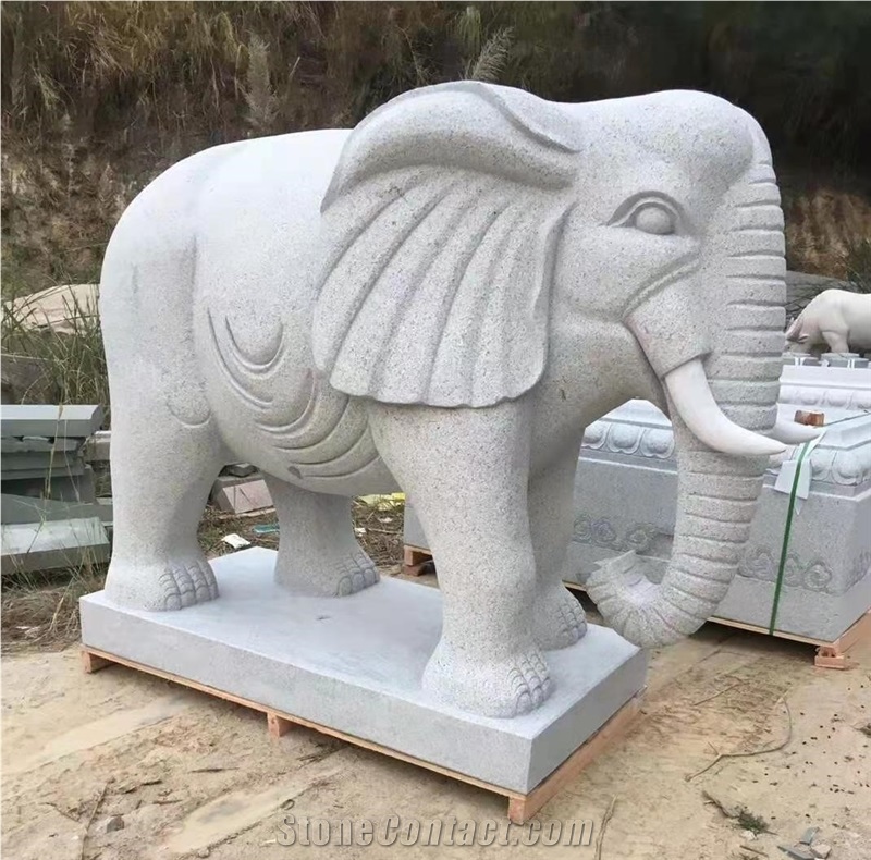 Street Stone Animal Sculpture Simple Style