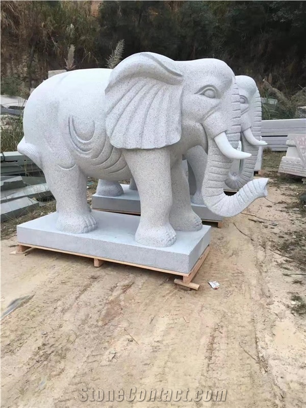 Street Stone Animal Sculpture Simple Style