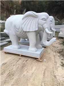 Street Stone Animal Sculpture Simple Style