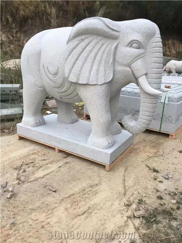 Street Stone Animal Sculpture Simple Style