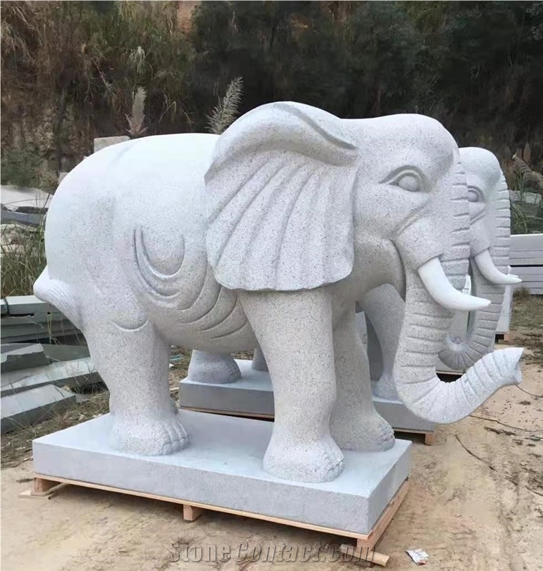 Street Stone Animal Sculpture Simple Style