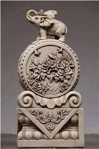 Top Quality White Marble Landscape Stone Sculpture