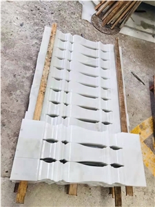 White Marble Stone Balustrade Stair Handrails