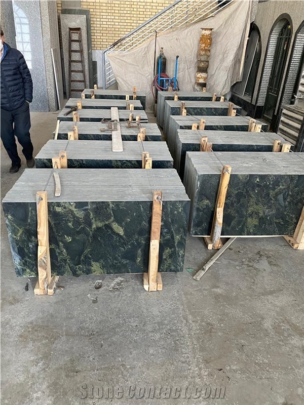 Picasso Green Granite Slabs