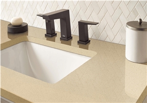 Crystal Beige Starlight Starfish Quartz Countertop