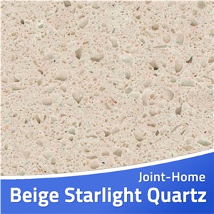 Crystal Beige Starlight Starfish White Quartz Slab Crystal Beige Starlight Starfish White Quartz Slab