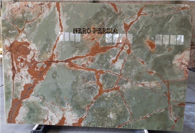 Dark Green Iranian Onyx Slabs