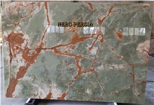 Dark Green Iranian Onyx Slabs Dark Green Iranian Onyx Slabs