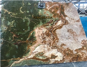 Dark Green Iranian Onyx Slabs