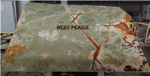 Dark Green Iranian Onyx Slabs