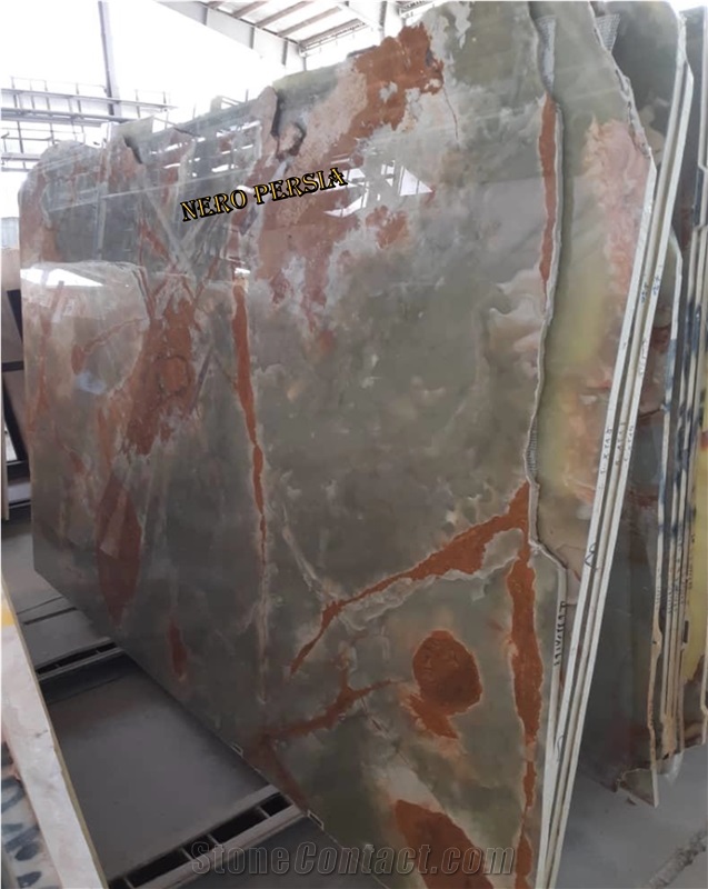 Dark Green Iranian Onyx Slabs