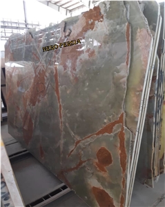 Dark Green Iranian Onyx Slabs