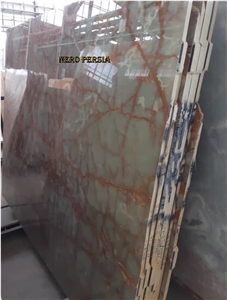 Dark Green Iranian Onyx Slabs