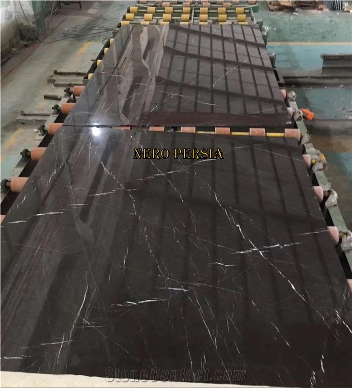 Nero Persia Black Marble Slabs