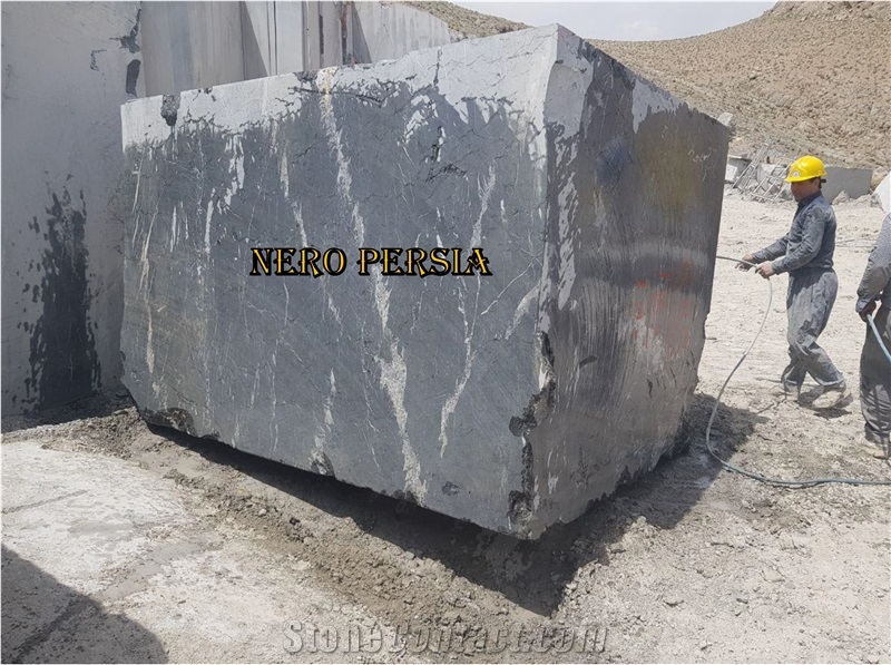 Nero Persia Black Marble Slabs