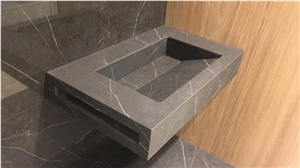 Gris Balear Marble Custom Bathroom Sink
