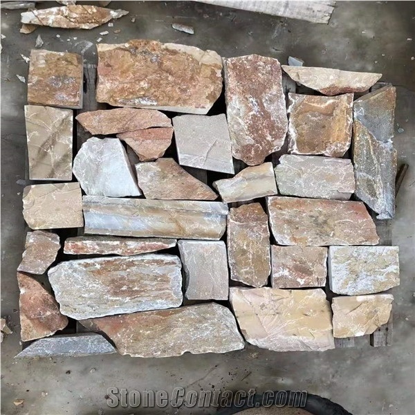 Autumn Yellow Slate Loose Crazy Paver,Loose Cladding