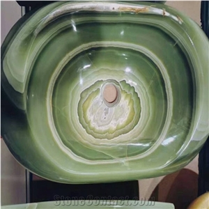 Beige Marble Round Vessel Sinks, Bathroom Sinks