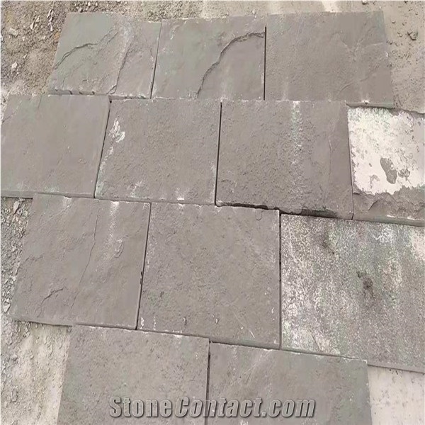 Black Riven Slate Tiles,Charcoal Grey Split Face Stone